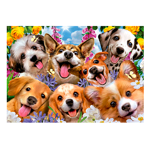 EDUCA 19931 Puzzle 1000 Pcs Selfie Cachorros