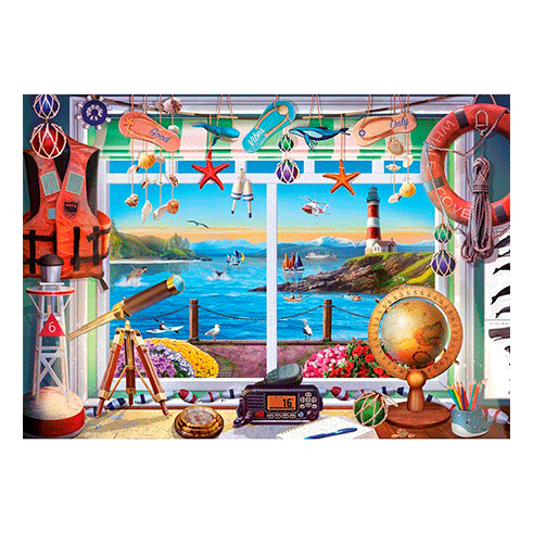 EDUCA 20256 Puzzle 1000 Pcs Vida no Porto
