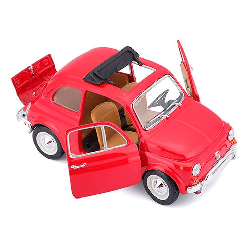 BURAGO 18-22099 Carro Fiat 500L (1968) Vermelho 1:24