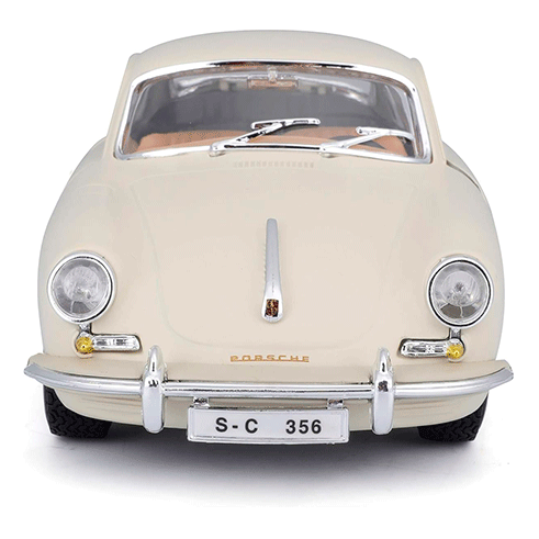 BURAGO 18-22079 Carro Porsche 356B Coupé (1961) Bege 1:24