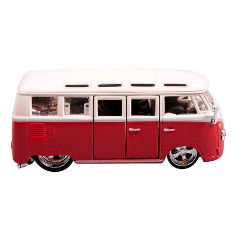 BURAGO 18-43048 Carro Volkswagen Van Samba Vermelho 1:32