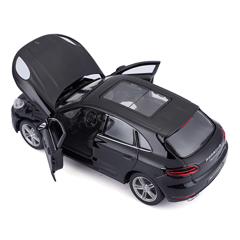 BURAGO 18-21077 Carro Porsche Macan Preto 1:24