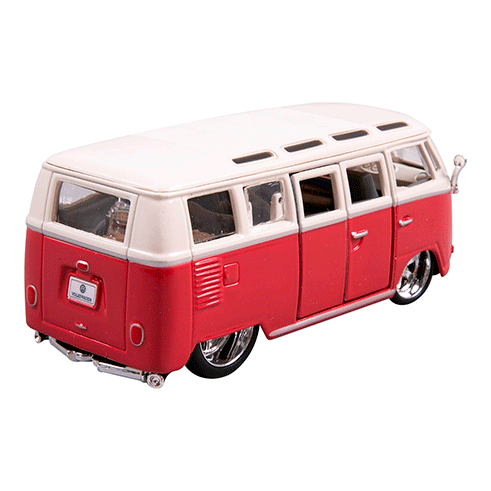 BURAGO 18-43048 Carro Volkswagen Van Samba Vermelho 1:32
