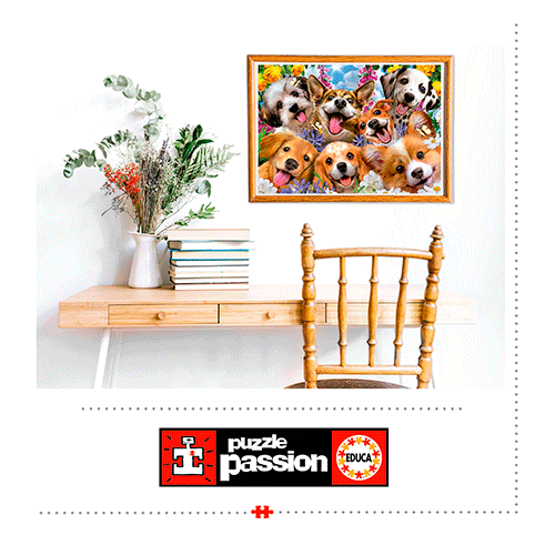 EDUCA 19931 Puzzle 1000 Pcs Selfie Cachorros