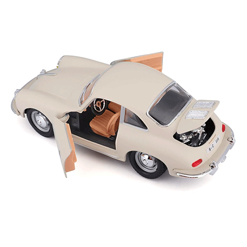 BURAGO 18-22079 Carro Porsche 356B Coupé (1961) Bege 1:24