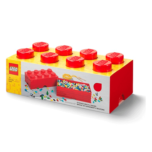 LEGO Storage Caixa Arrumação Brick 8 Vermelho