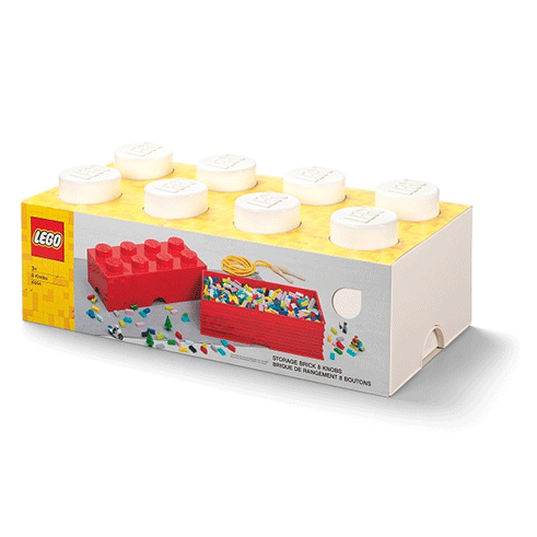 LEGO Storage Caixa Arrumação Brick 8 Branco