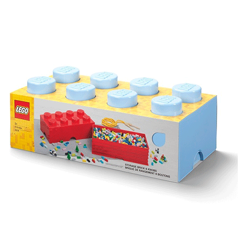 LEGO Storage Caixa Arrumação Brick 8 Azul Claro