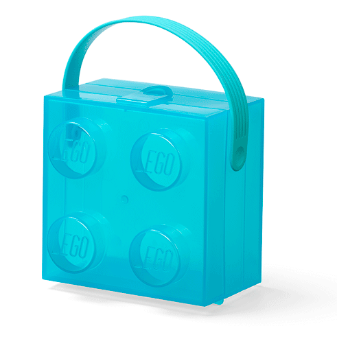 LEGO Storage Caixa Arrumação com Alça Azul Translucido