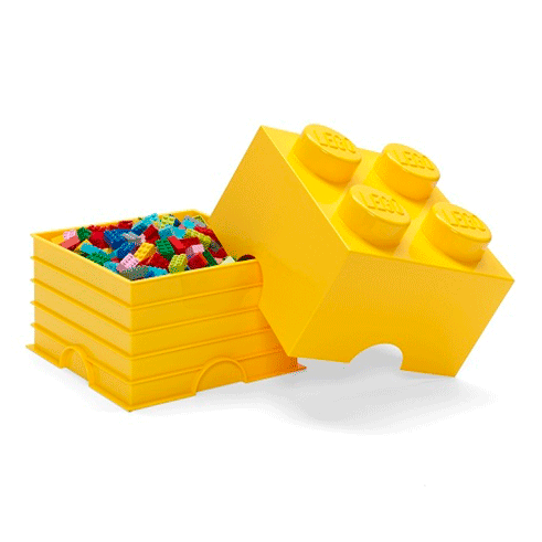 LEGO Storage Caixa Arrumação Brick 4 Amarelo