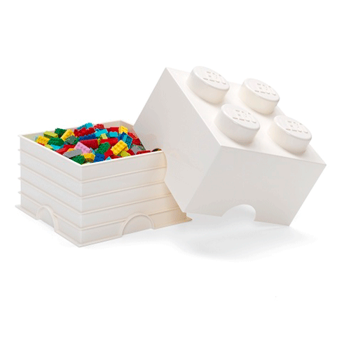 LEGO Storage Caixa Arrumação Brick 4 Branco