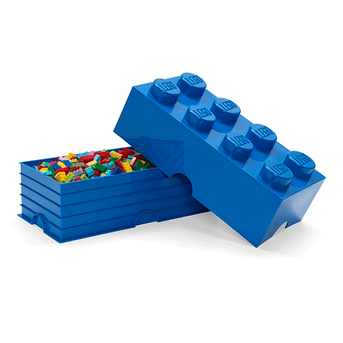 LEGO Storage Caixa Arrumação Brick 8 Azul