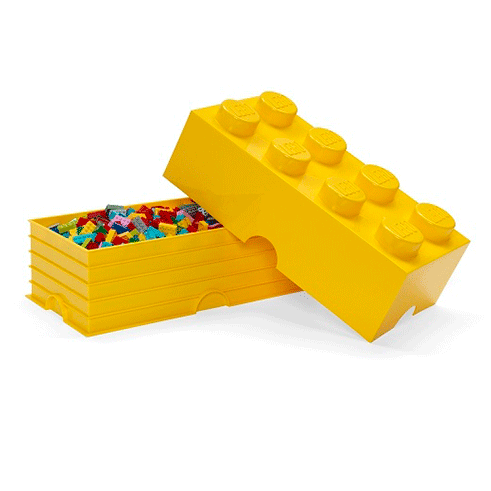 LEGO Storage Caixa Arrumação Brick 8 Amarelo