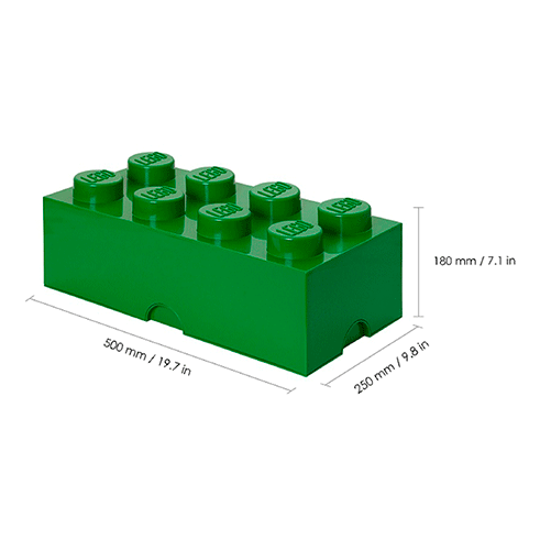 LEGO Storage Caixa Arrumação Brick 8 Verde Escuro
