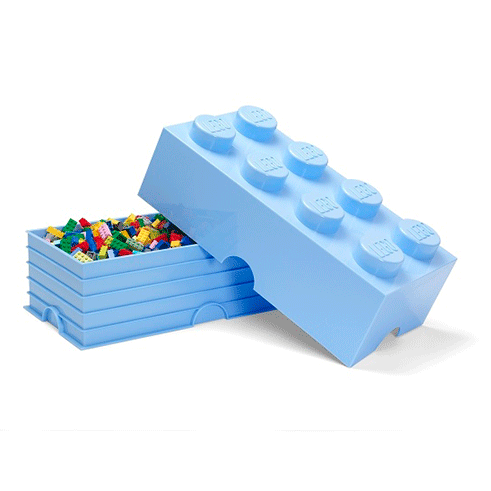 LEGO Storage Caixa Arrumação Brick 8 Azul Claro