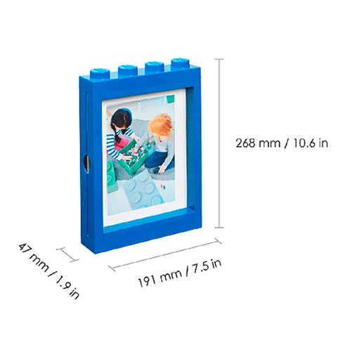 LEGO Storage Moldura Fotografia Azul