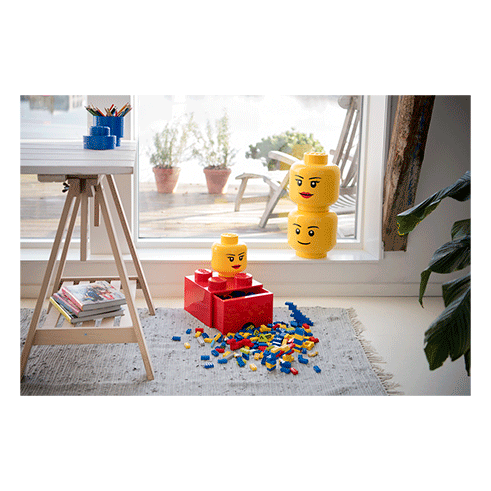 LEGO Storage Cabeça Arrumação Grande Girl