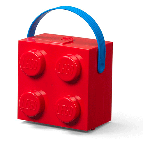 LEGO Storage Caixa Arrumação com Alça Vermelho