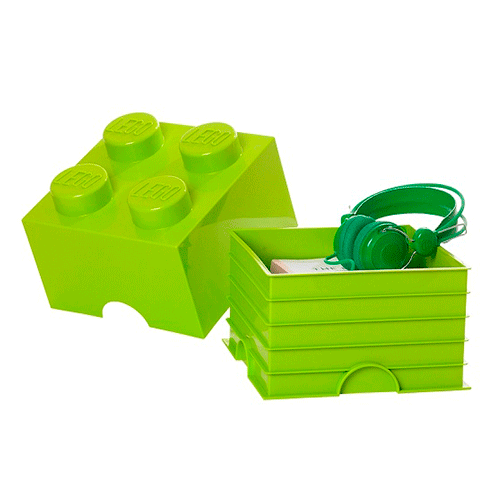 LEGO Storage Caixa Arrumação Brick 4 Verde Claro