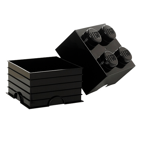 LEGO Storage Caixa Arrumação Brick 4 Preto