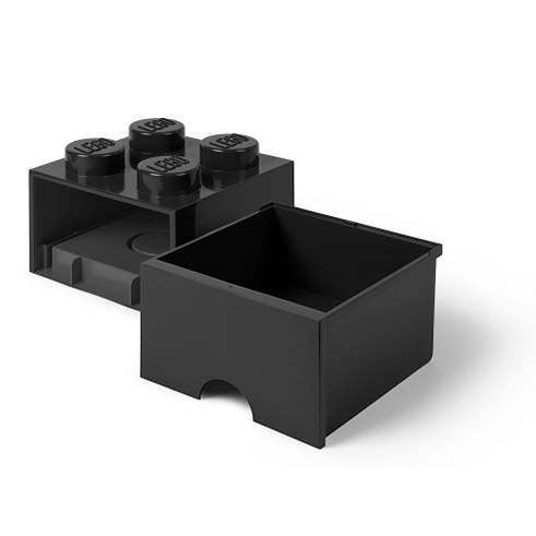 LEGO Storage Gaveta Arrumação Brick 4 Preto