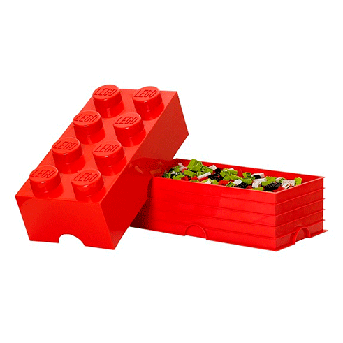LEGO Storage Caixa Arrumação Brick 8 Vermelho