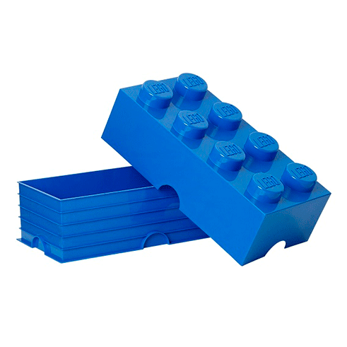 LEGO Storage Caixa Arrumação Brick 8 Azul
