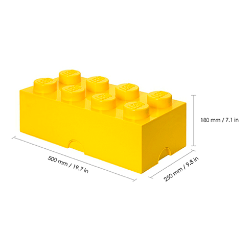 LEGO Storage Caixa Arrumação Brick 8 Amarelo