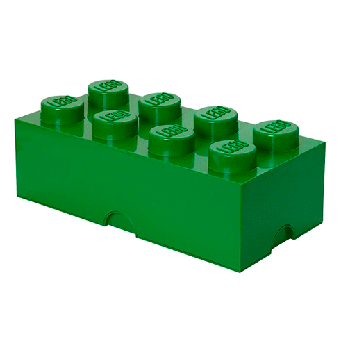 LEGO Storage Caixa Arrumação Brick 8 Verde Escuro