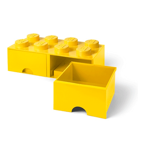 LEGO Storage Gaveta Arrumação Brick 8 Amarelo