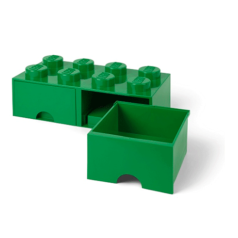 LEGO Storage Gaveta Arrumação Brick 8 Verde Escuro