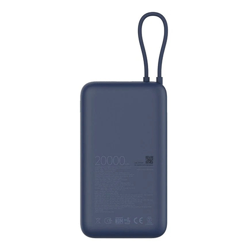 XIAOMI BHR8975GL Powerbank 20000mAh 33W c/ Cabo Integrado Azul