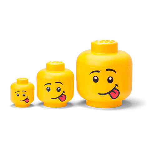 LEGO Storage Cabeça Arrumação Pequeno Silly