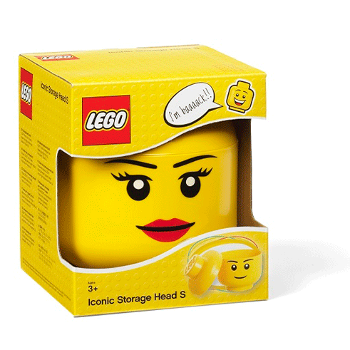 LEGO Storage Cabeça Arrumação Pequeno Girl