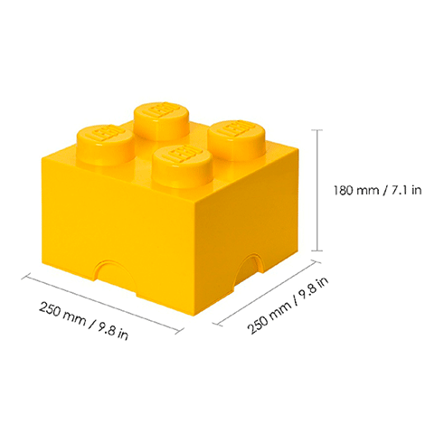 LEGO Storage Caixa Arrumação Brick 4 Amarelo