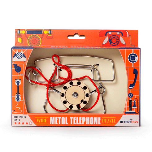 RECENTTOYS Quebra-cabeças Metálico Constantin Telefone