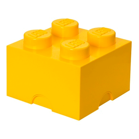 LEGO Storage Caixa Arrumação Brick 4 Amarelo