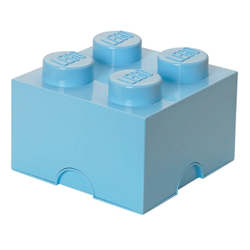 LEGO Storage Caixa Arrumação Brick 4 Azul Claro