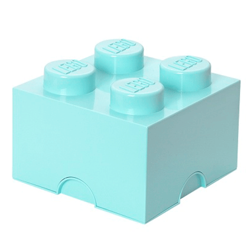 LEGO Storage Caixa Arrumação Brick 4 Azul Aqua
