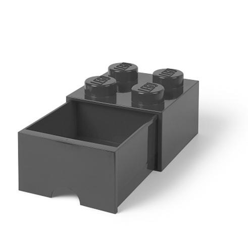 LEGO Storage Gaveta Arrumação Brick 4 Preto