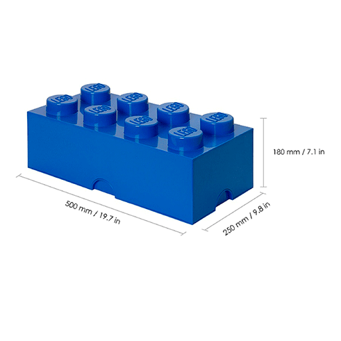 LEGO Storage Caixa Arrumação Brick 8 Azul