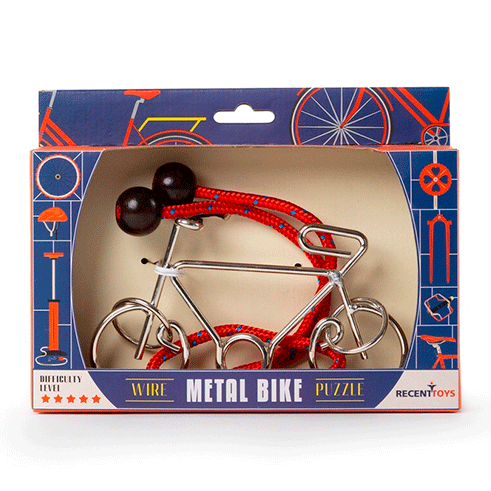 RECENTTOYS Quebra-cabeças Metálico Constantin Bicicleta