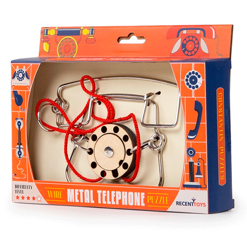 RECENTTOYS Quebra-cabeças Metálico Constantin Telefone