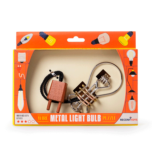 RECENTTOYS Quebra-cabeças Metálico Constantin Lâmpada