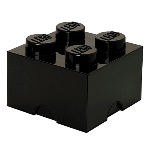 LEGO Storage Caixa Arrumação Brick 4 Preto