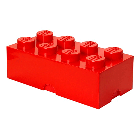 LEGO Storage Caixa Arrumação Brick 8 Vermelho
