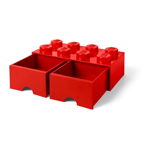 LEGO Storage Gaveta Arrumação Brick 8 Vermelho