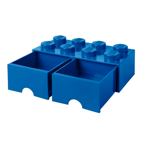 LEGO Storage Gaveta Arrumação Brick 8 Azul