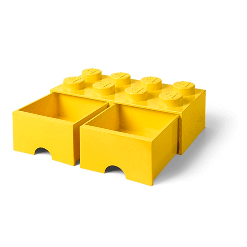 LEGO Storage Gaveta Arrumação Brick 8 Amarelo