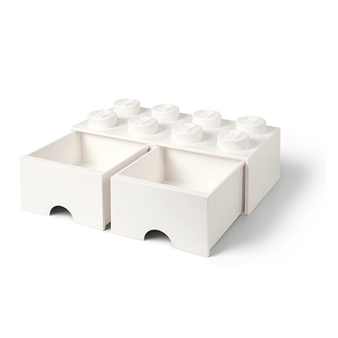 LEGO Storage Gaveta Arrumação Brick 8 Branco
